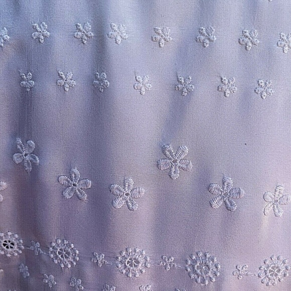 Vintage Johnny Was White Floral Peplum Embroidered Lace Blouse Top Tunic Size: S - Picture 8 of 11